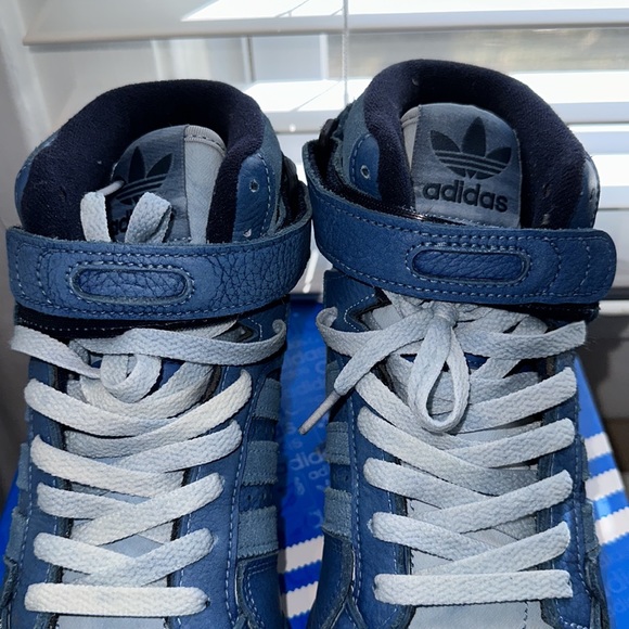 New with box Men’s Adidas Forum 84 High Blue Thread - Picture 7 of 11